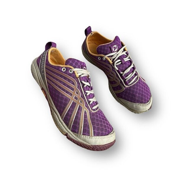 Merrell Women's Athletic Shoes Purple Size 7 Vibram Soles Trail Running - Picture 3 of 13